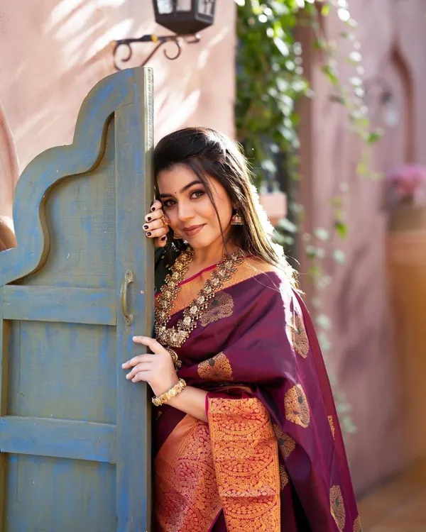 PURPLE_PURE_BANARASI_SAREE